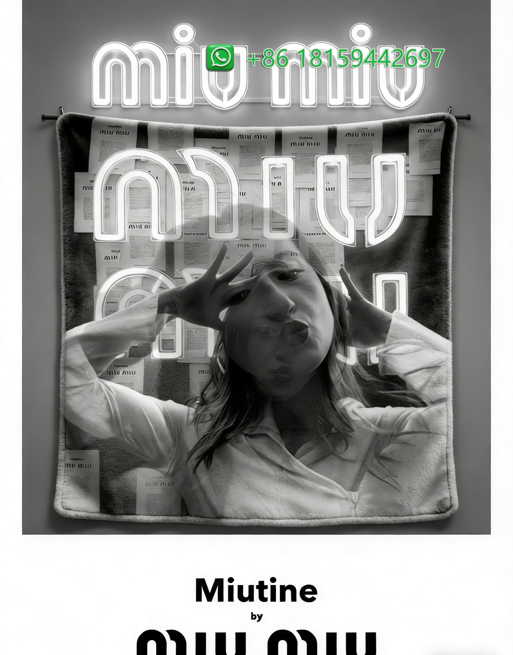 Miumiu Throw Blankets